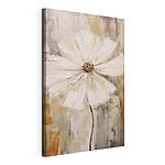 Tableaux Fleur blanche avec centre brun