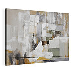 Tableaux Peinture d'un mur blanc et brun