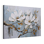 Tableaux Peinture de fleurs blanches sur une branche
