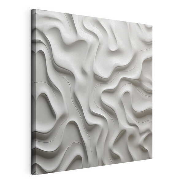 Tableaux Surface blanche avec des lignes ondulées