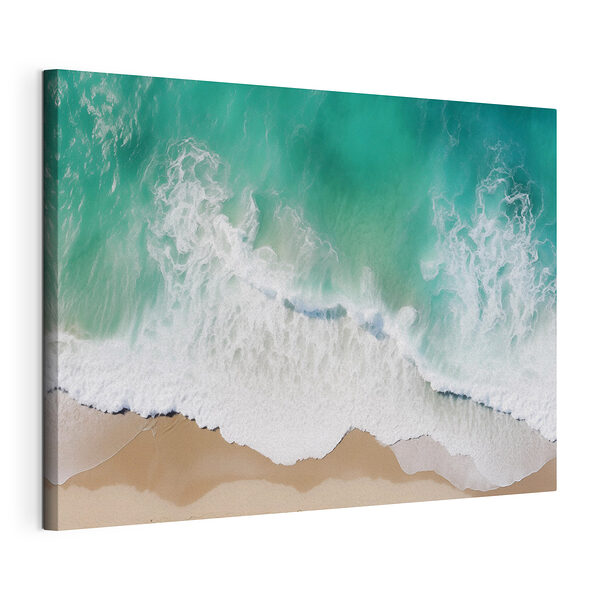 Vagues s'écrasant sur une plage Tableaux Vagues s'écrasant sur une plage
