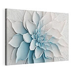 Tableaux Fleur blanche en papier