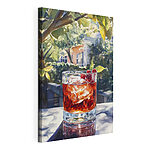 Tableaux Verre de glace et cerises