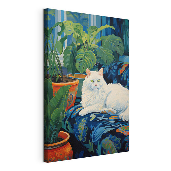 Tableaux Chat couché sur un canapé