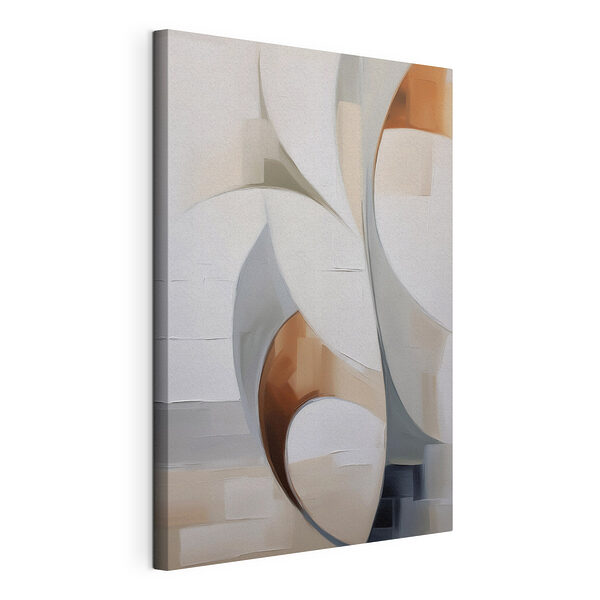 Tableaux Art blanc et brun