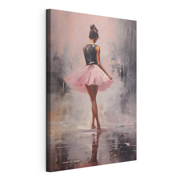 Tableaux Peinture d'une femme en tutu rose
