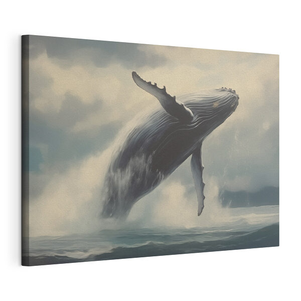 Baleine sautant hors de l'eau Tableaux Baleine sautant hors de l'eau