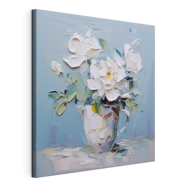 Peinture de fleurs dans une tasse Tableaux Peinture de fleurs dans une tasse
