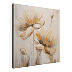 Tableaux Peinture de fleurs sur fond blanc