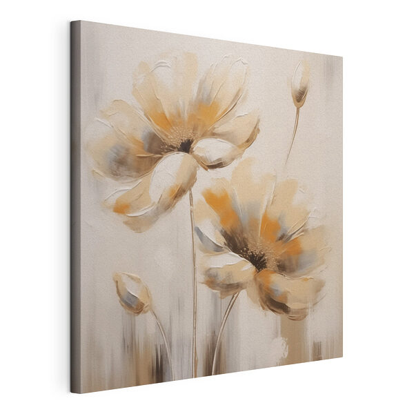 Peinture de fleurs sur fond blanc Tableaux Peinture de fleurs sur fond blanc