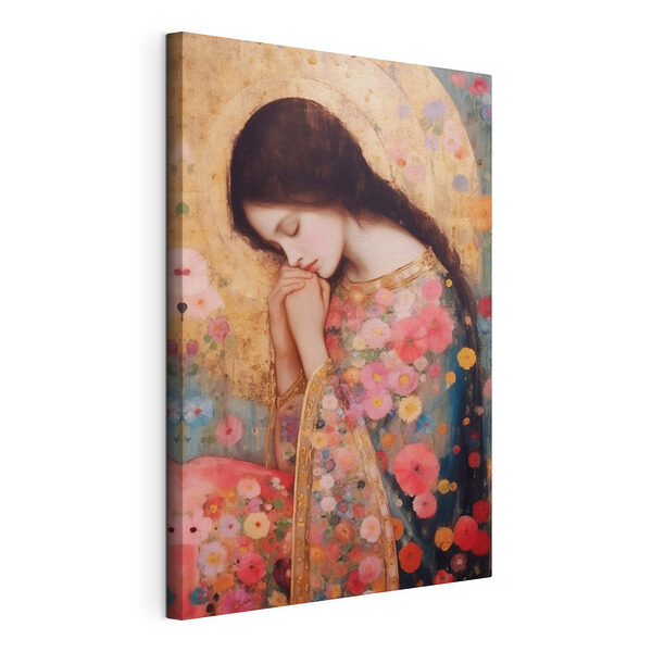 Peinture d'une femme dormant les mains croisées Tableaux Peinture d'une femme dormant les mains croisées