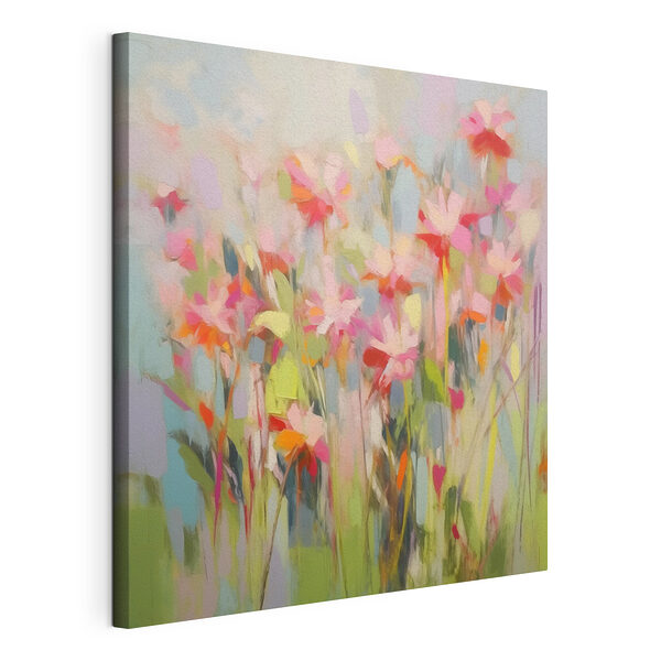 Tableaux Peinture de fleurs sur un mur