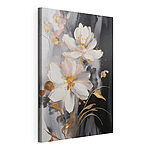 Tableaux Fleurs délicates sur une toile sombre