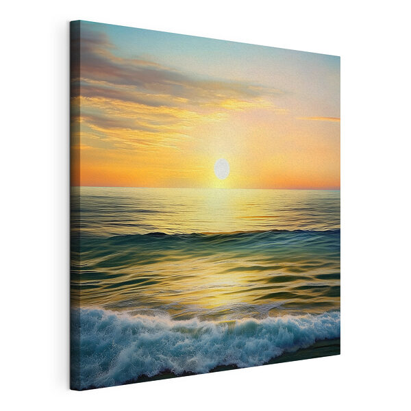 Coucher de soleil sur une étendue d'eau Tableaux Coucher de soleil sur une étendue d'eau