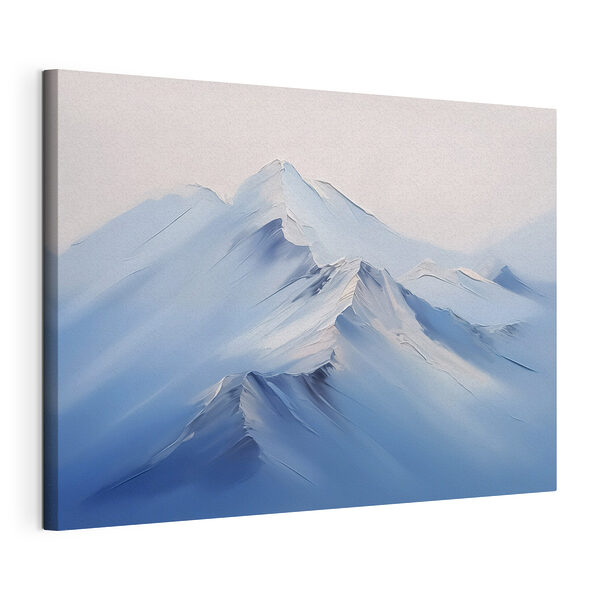 Chaîne de montagnes enneigées Tableaux Chaîne de montagnes enneigées