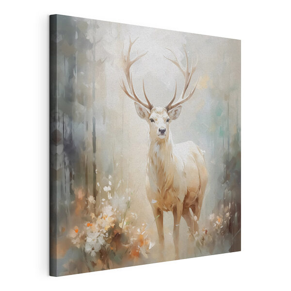 Peinture d'un cerf avec des bois Tableaux Peinture d'un cerf avec des bois
