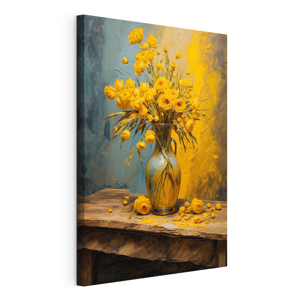 Tableaux Vase de fleurs jaunes