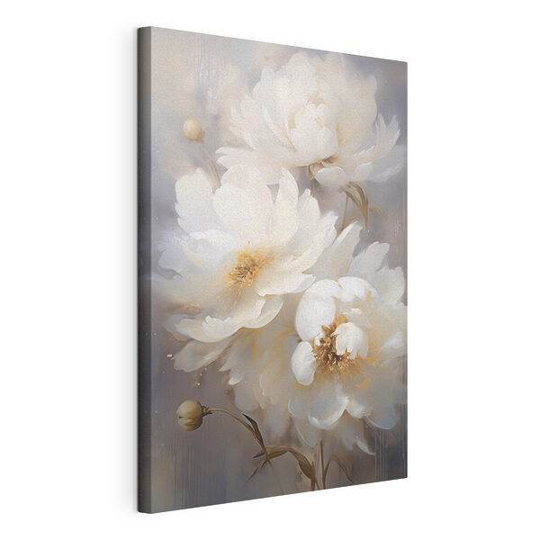 Tableaux Peinture de fleurs blanches
