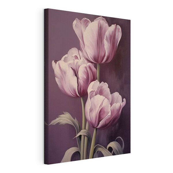 Tableaux Peinture de tulipes roses