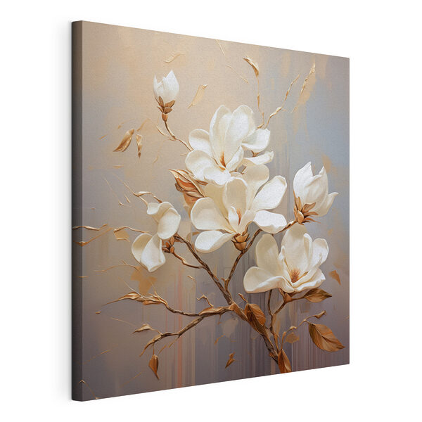 Tableaux Peinture de fleurs blanches
