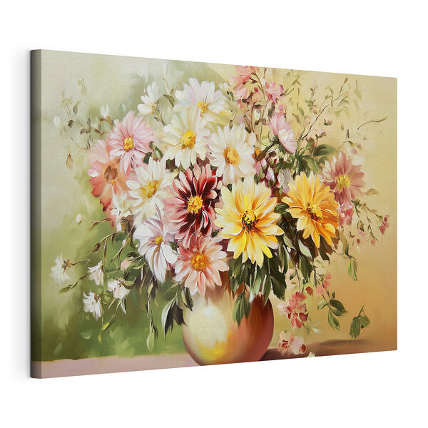Tableaux Peinture de fleurs dans un vase