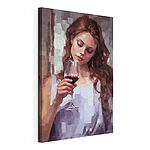 Tableaux Femme tenant un verre de vin