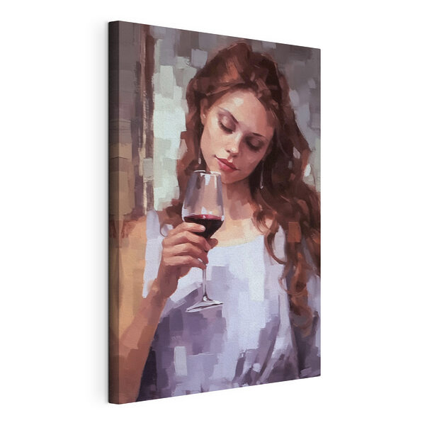 Tableaux Femme tenant un verre de vin