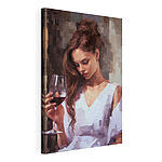 Tableaux Femme tenant un verre de vin