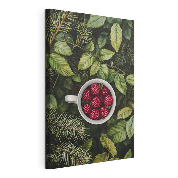 Coupe de framboises dans un arbre Tableaux Coupe de framboises dans un arbre