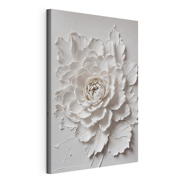 Fleur blanche avec feuilles Tableaux Fleur blanche avec feuilles