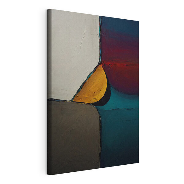 Tableaux Couleurs abstraites dans un arrangement dynamique