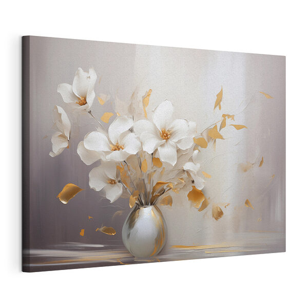 Tableaux Fleurs délicates dans un vase serein
