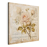 Tableaux Peinture de fleurs sur une feuille de musique