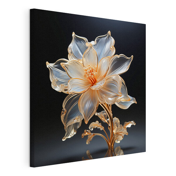 Tableaux Délicate sculpture florale en verre