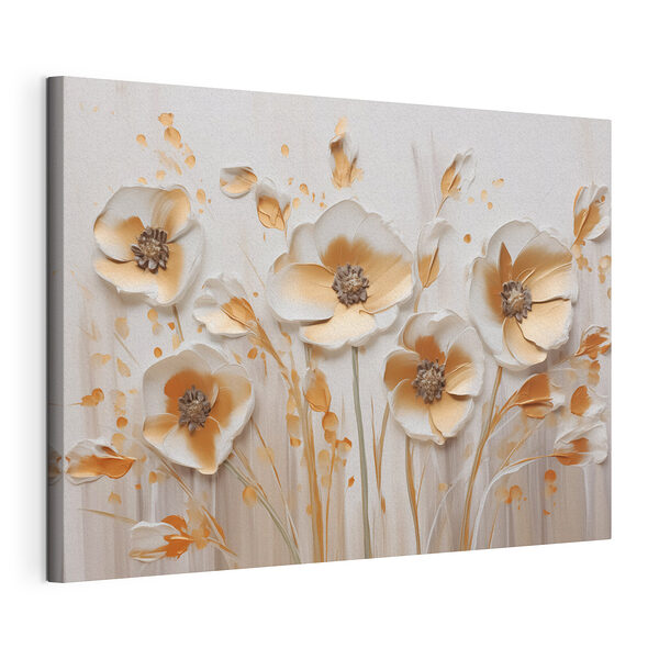Tableaux Fleurs délicates dans des teintes douces