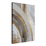 Tableaux Courbes abstraites dans une palette de couleurs douces