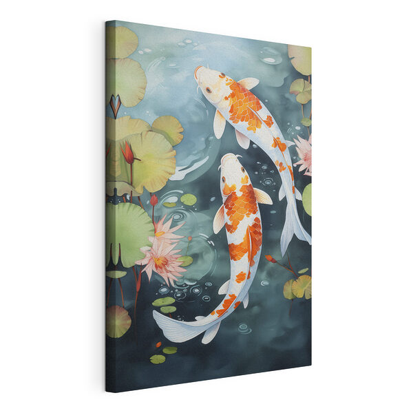 Deux poissons nageant dans l'eau Tableaux Deux poissons nageant dans l'eau