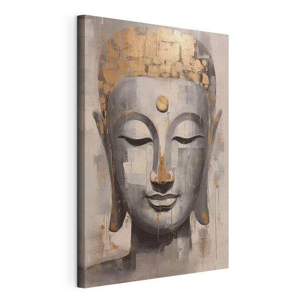 Peinture représentant le visage d'un Bouddha Tableaux Peinture représentant le visage d'un Bouddha