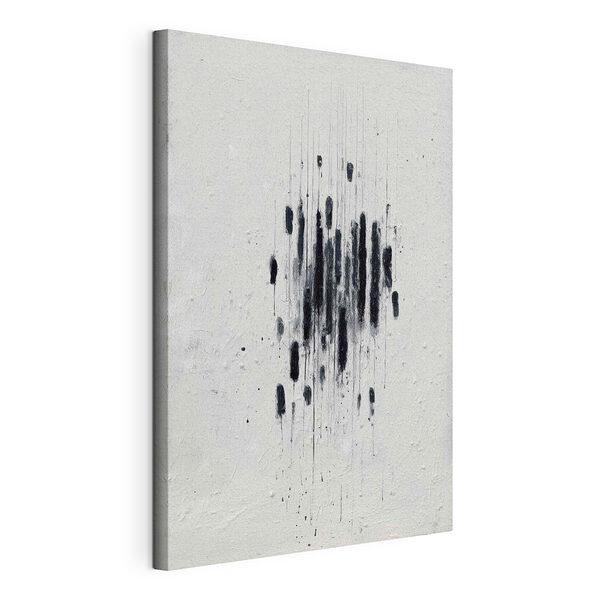 De la peinture noire sur une surface blanche Tableaux De la peinture noire sur une surface blanche