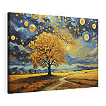 Tableaux Peinture représentant un arbre dans un champ