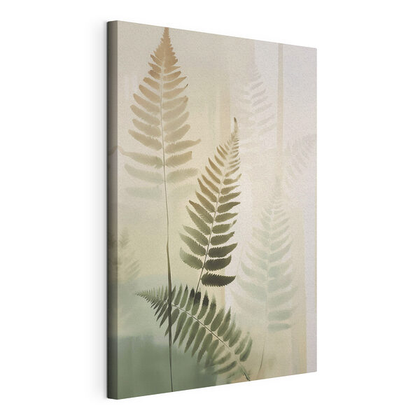 Tableaux Feuilles de fougère sur fond blanc