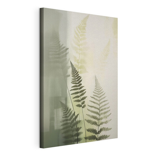 Tableaux Feuilles de fougère sur fond blanc