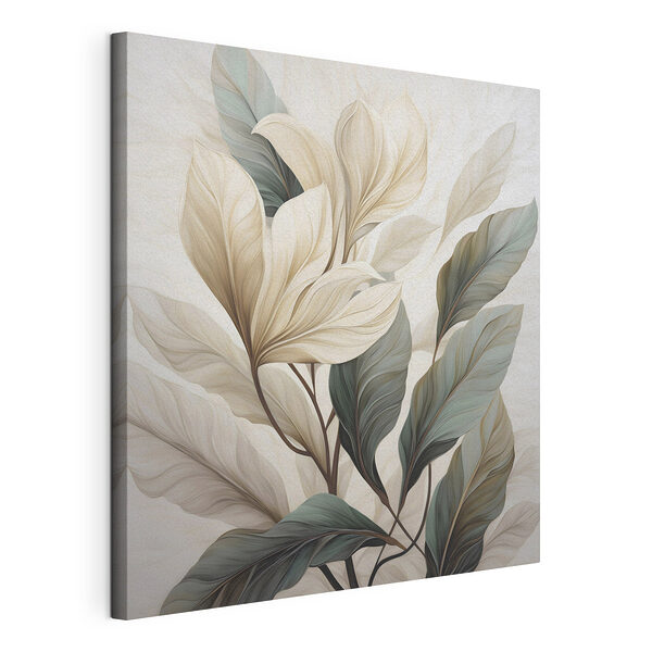 Peinture représentant une plante avec des feuilles Tableaux Peinture représentant une plante avec des feuilles