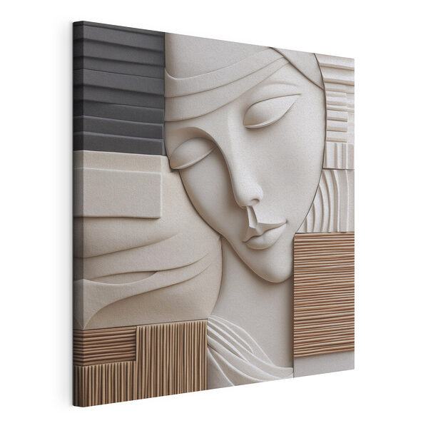 Sculpture représentant le visage d'une femme Tableaux Sculpture représentant le visage d'une femme