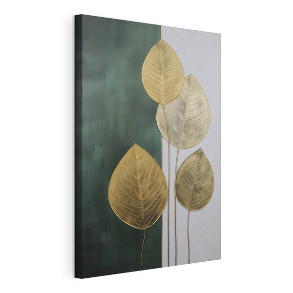 Tableaux - Des feuilles élégantes sur un fond contrasté