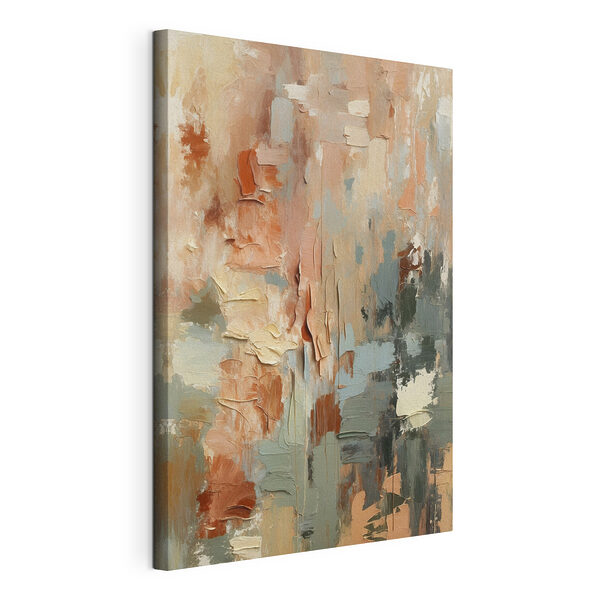 Tableaux Palette abstraite aux tons doux et discrets