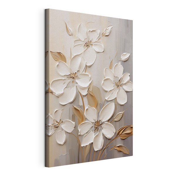 Tableaux Tableau représentant des fleurs blanches