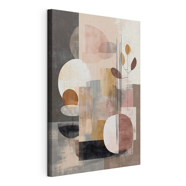 Peinture de cercles et de carrés Tableaux Peinture de cercles et de carrés
