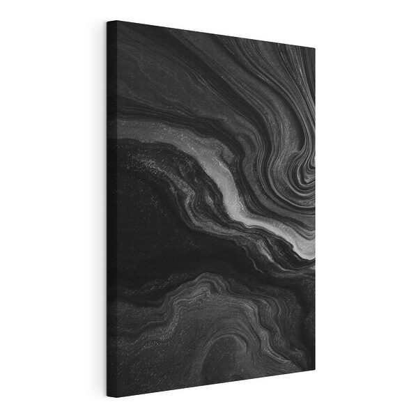Surface noir et blanc aux motifs tourbillonnants Tableaux Surface noir et blanc aux motifs tourbillonnants