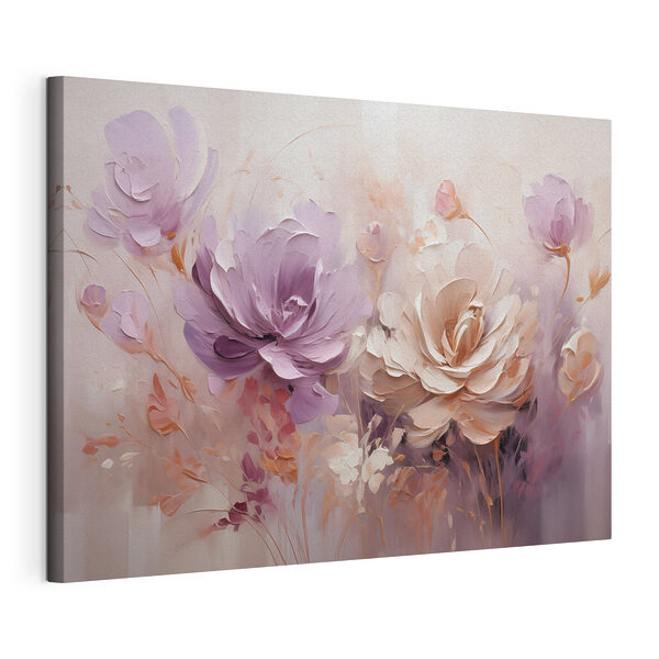 Peinture représentant des fleurs sur fond blanc Tableaux Peinture représentant des fleurs sur fond blanc